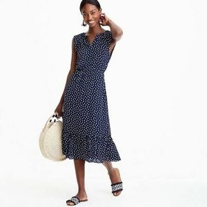 J.Crew Mercantile Navy Dragon Fly Midi Dress